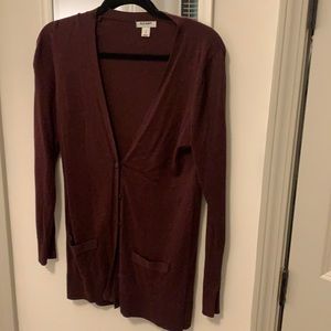 Burgundy cardigan